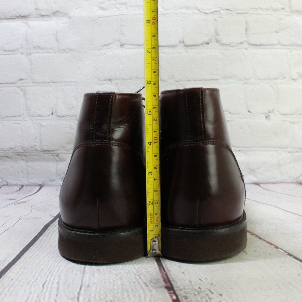 Bostonian Brown Leather Lace Up Oxfords Chukka Dress Shoes Size 13 Medium - Picture 6 of 9